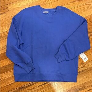 Women's Blue Crewneck Sweatshirt